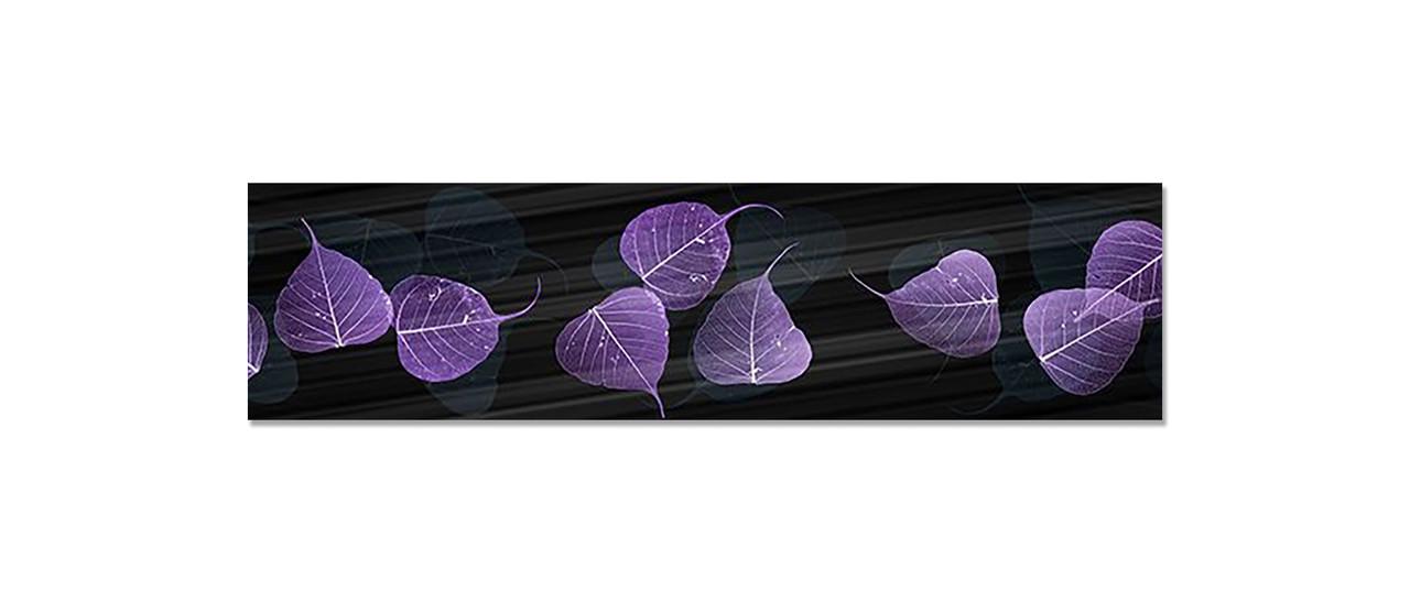 Наклейка виниловая на кухню Zatarga Фиолетовые Листья 650х2500 мм (1283915562)