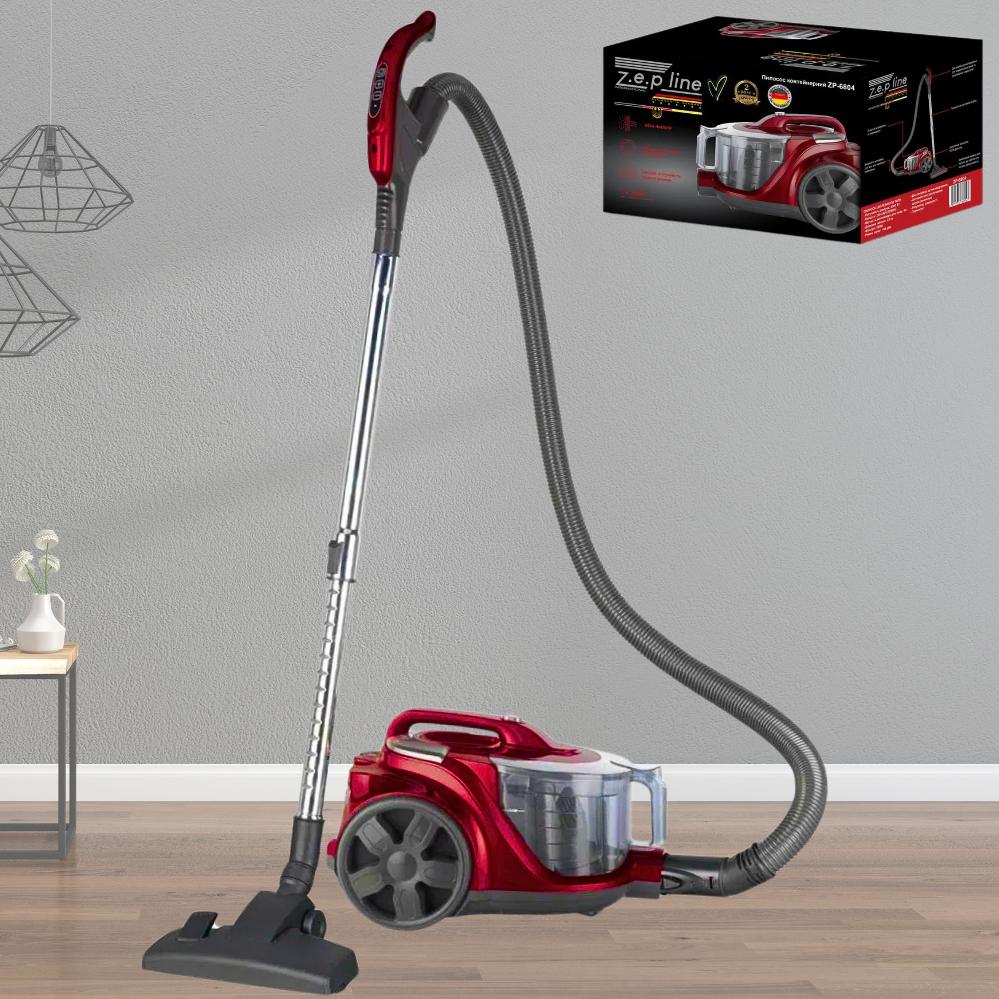 Пылесос Zepline ZP-6804 с контейнером 4 л для сбора пыли 4000 Вт Красный (120.1720) - фото 11