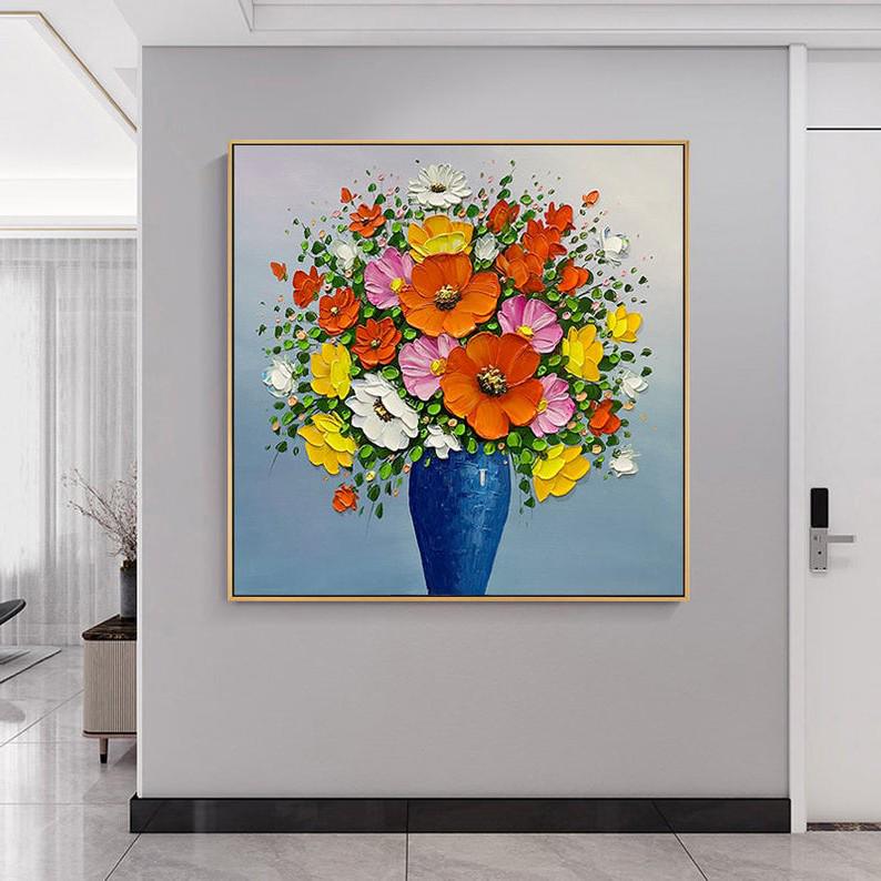 Картина на холсте ArtSale Цветы 70х70 см flwr0072