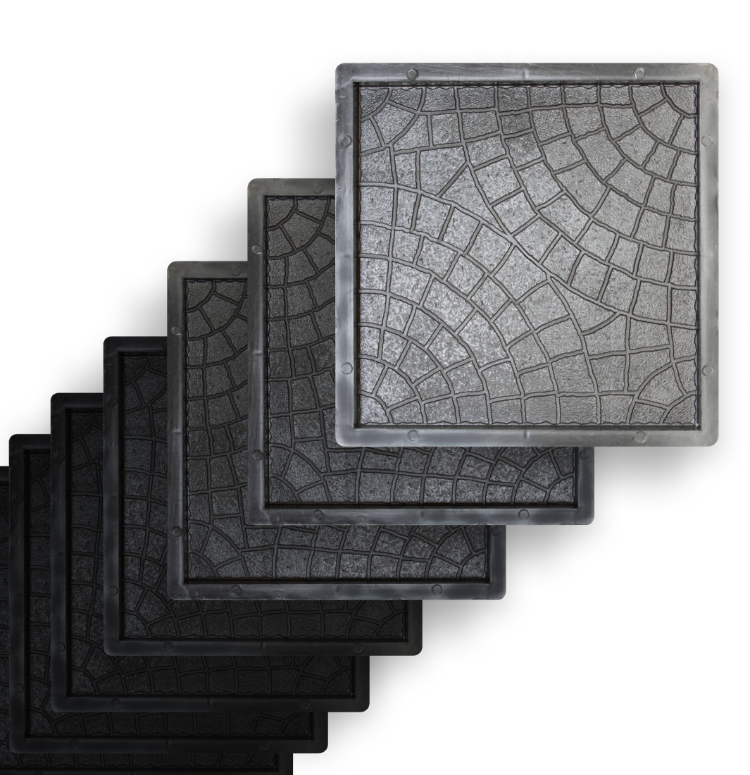 Форми для тротуарної плитки Верес-2007 Павутинка 300х300 мм 8 шт. (1010208-3162)