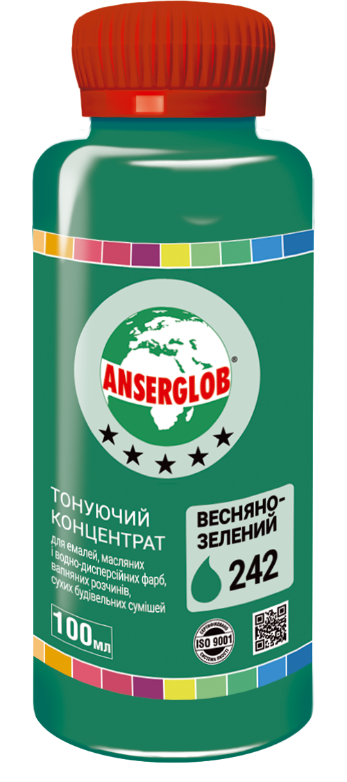 Концентрат тонуючий ANSERGLOB 100 мл 242 Весняно-зелений (71599) - фото 1