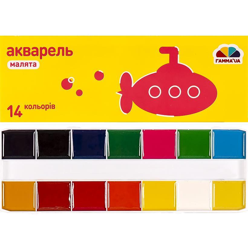 Акварельные краски медовые 14 цв. (100103 4820219211303)