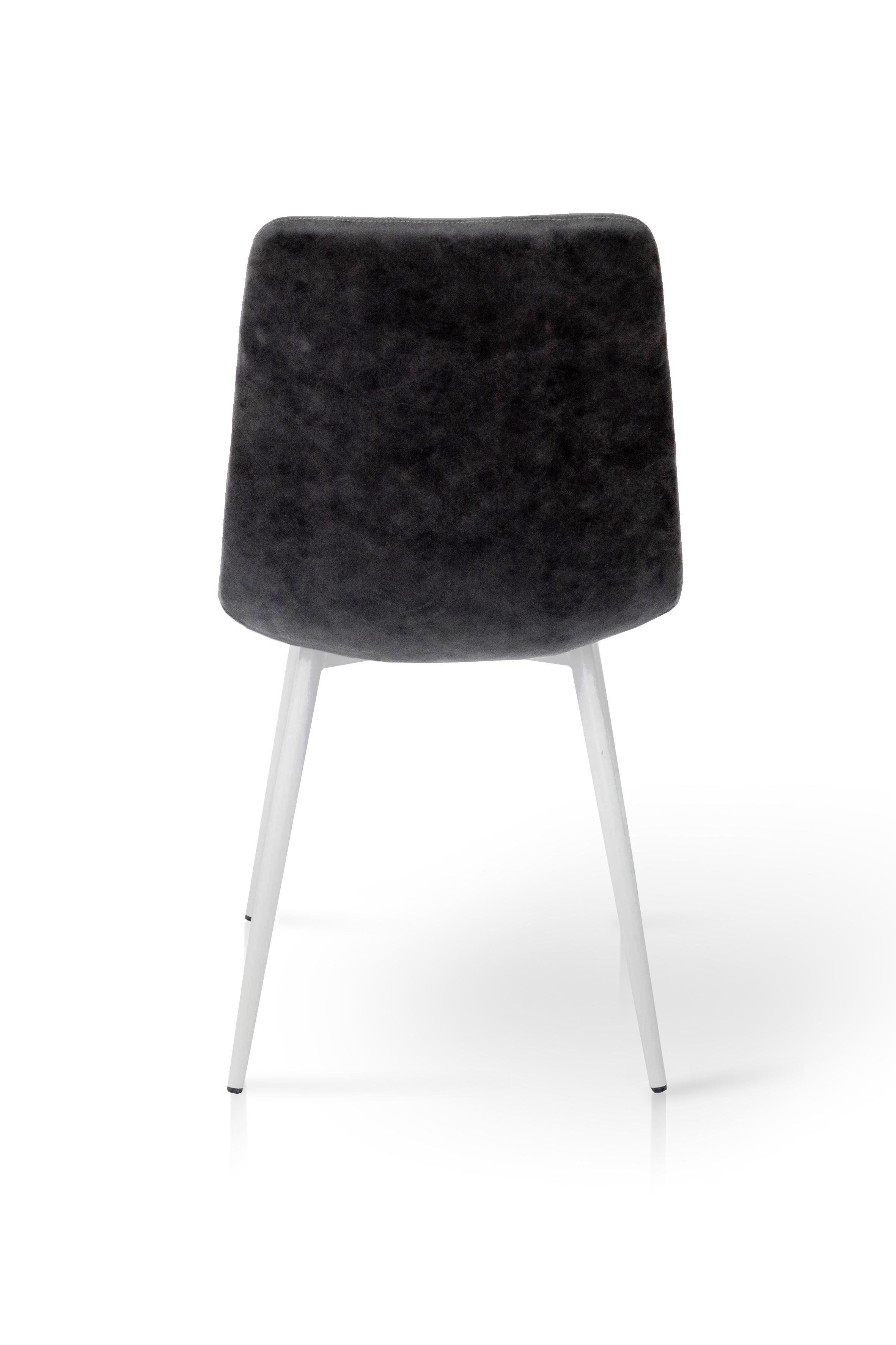 Стул для кухни и гостиной ГРЕЙС Чили круглый 440х890х460 мм Белый/Винтаж-серый (GAА0052365) - фото 4 Стул для кухни и гостиной ГРЕЙС Чили круглый 440х890х460 мм Белый/Винтаж-серый (GAА0052365) - фото 4