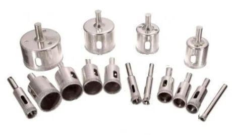 Сверла корончатые алмазные 6-50 мм по стеклу керамики мрамора 15 шт. (51217) - фото 3 Сверла корончатые алмазные 6-50 мм по стеклу керамики мрамора 15 шт. (51217) - фото 3