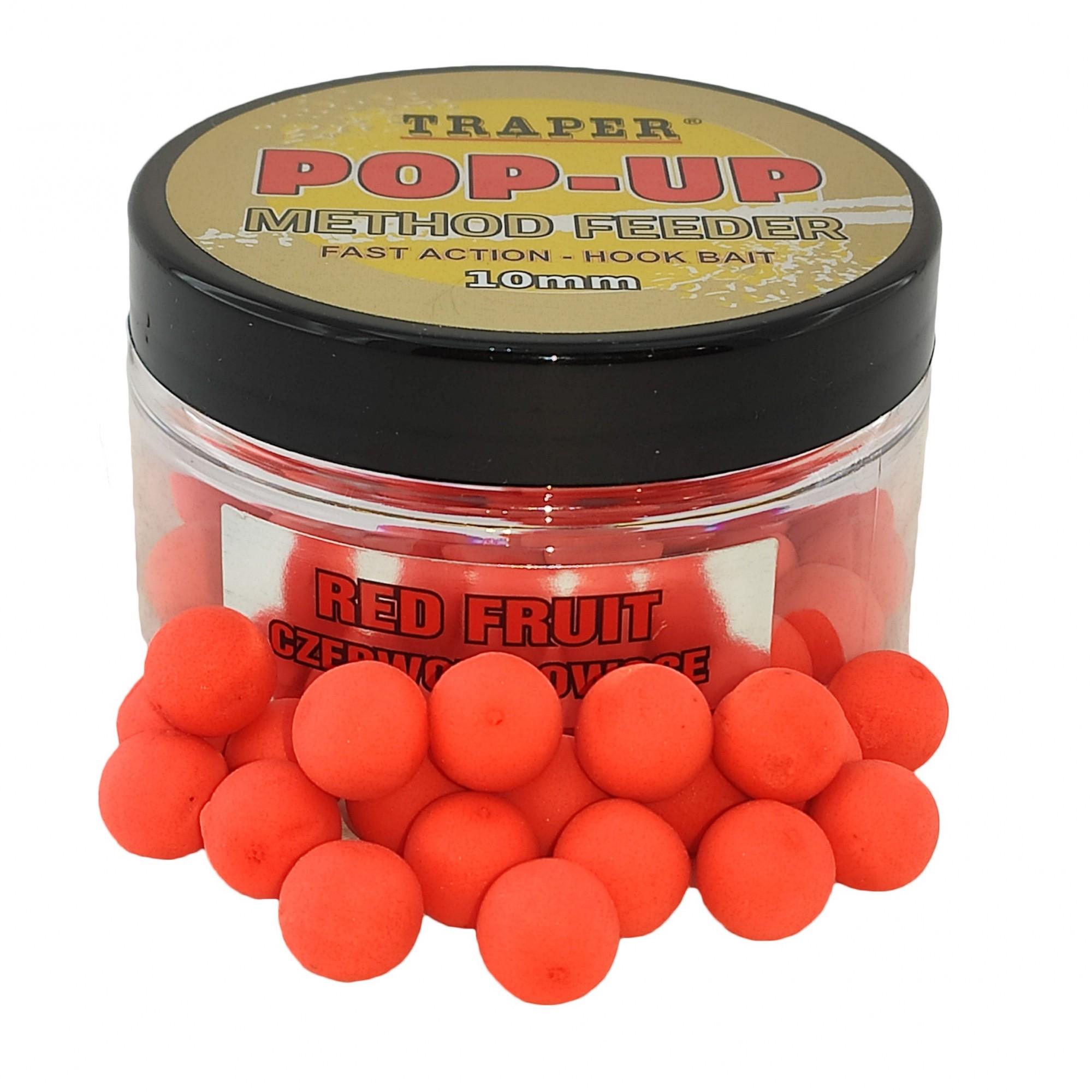 Бойлы Traper Pop-Up Method Feeder Красные фрукты 10 мм 30 г - фото 1 Бойлы Traper Pop-Up Method Feeder Красные фрукты 10 мм 30 г - фото 1