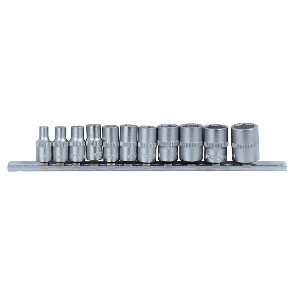 Набор шестигранных насадок Sigma CrV 1/4" на планке 11 шт. (6003401) Набор шестигранных насадок Sigma CrV 1/4" на планке 11 шт. (6003401)