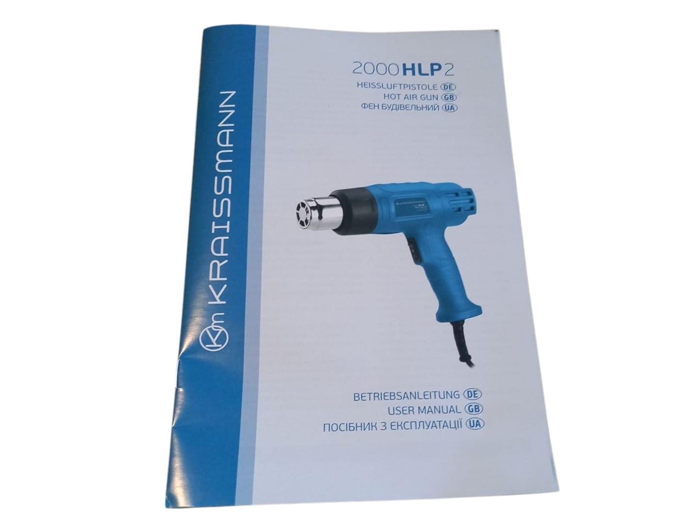 Фен будівельний KRAISSMANN 2000 HLP 2 (26239557) - фото 4 Фен будівельний KRAISSMANN 2000 HLP 2 (26239557) - фото 4