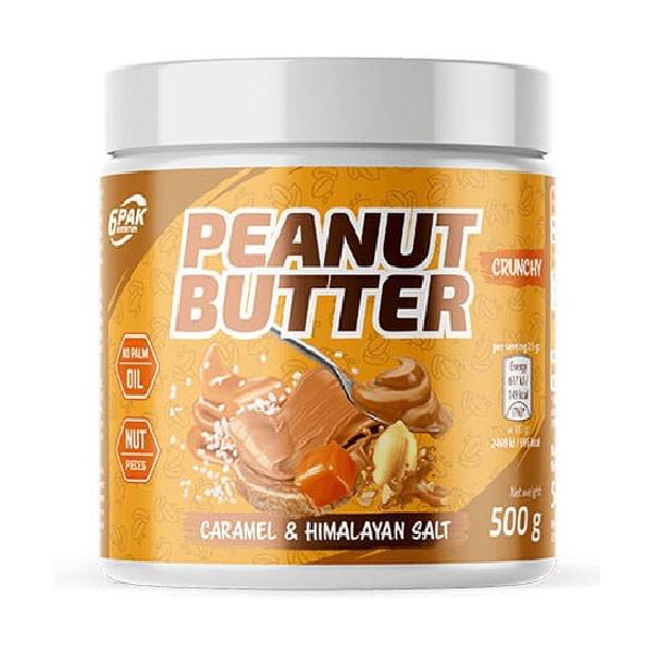 Заменитель питания 6PAK Nutrition Peanut Butter 500 g /20 servings/ Caramel & Himalayan Salt