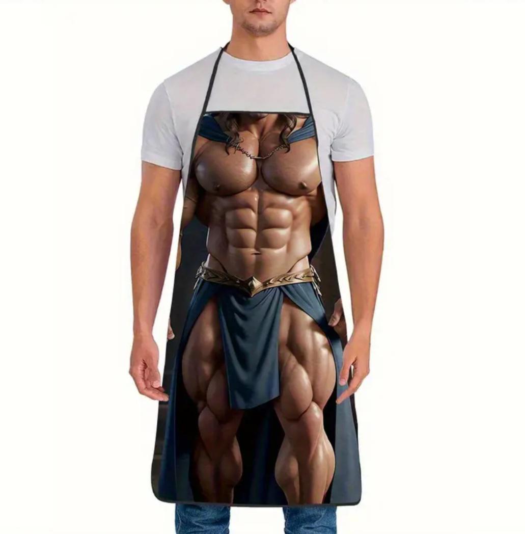 Фартук мужской прикольный Накачанный мужчина с мускулами 74x54 см Разноцветный (449994) - фото 2 Фартук мужской прикольный Накачанный мужчина с мускулами 74x54 см Разноцветный (449994) - фото 2