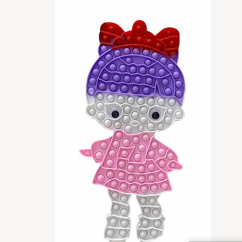 Игрушка-антистресс Pop It Пузырь Кукла 35x20 см (Z-852133)