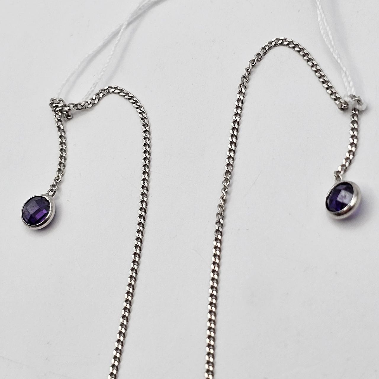 Серебряные серьги-протяжки с кубическим цирконием 0,85 г (2959002477) Серебряные серьги-протяжки с кубическим цирконием 0,85 г (2959002477)
