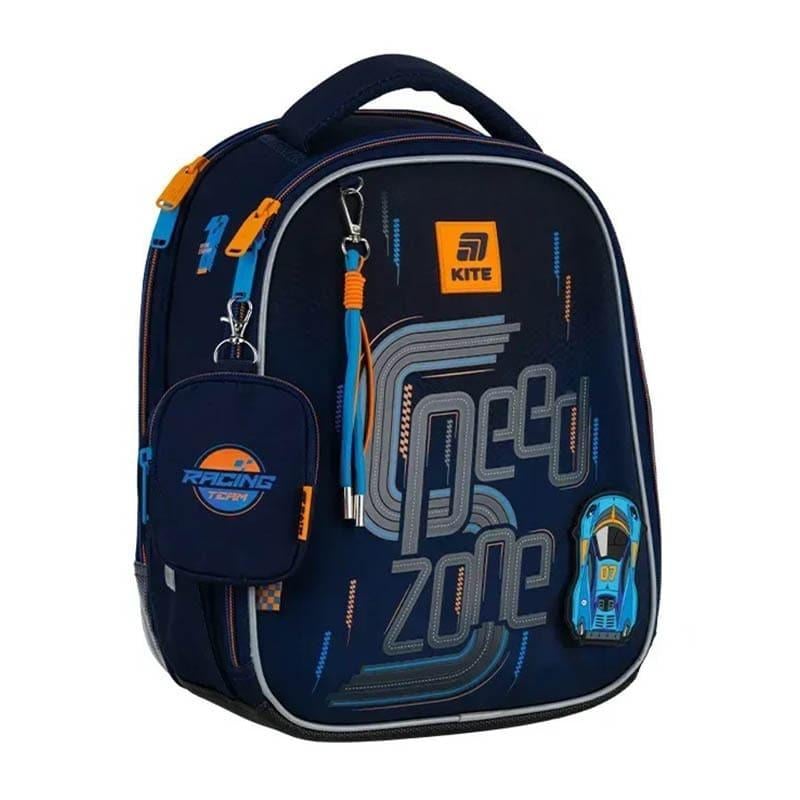 Шкільний рюкзак каркасний KITE Education 555 Speed Zone 14 л Синій (K25-555S-3)