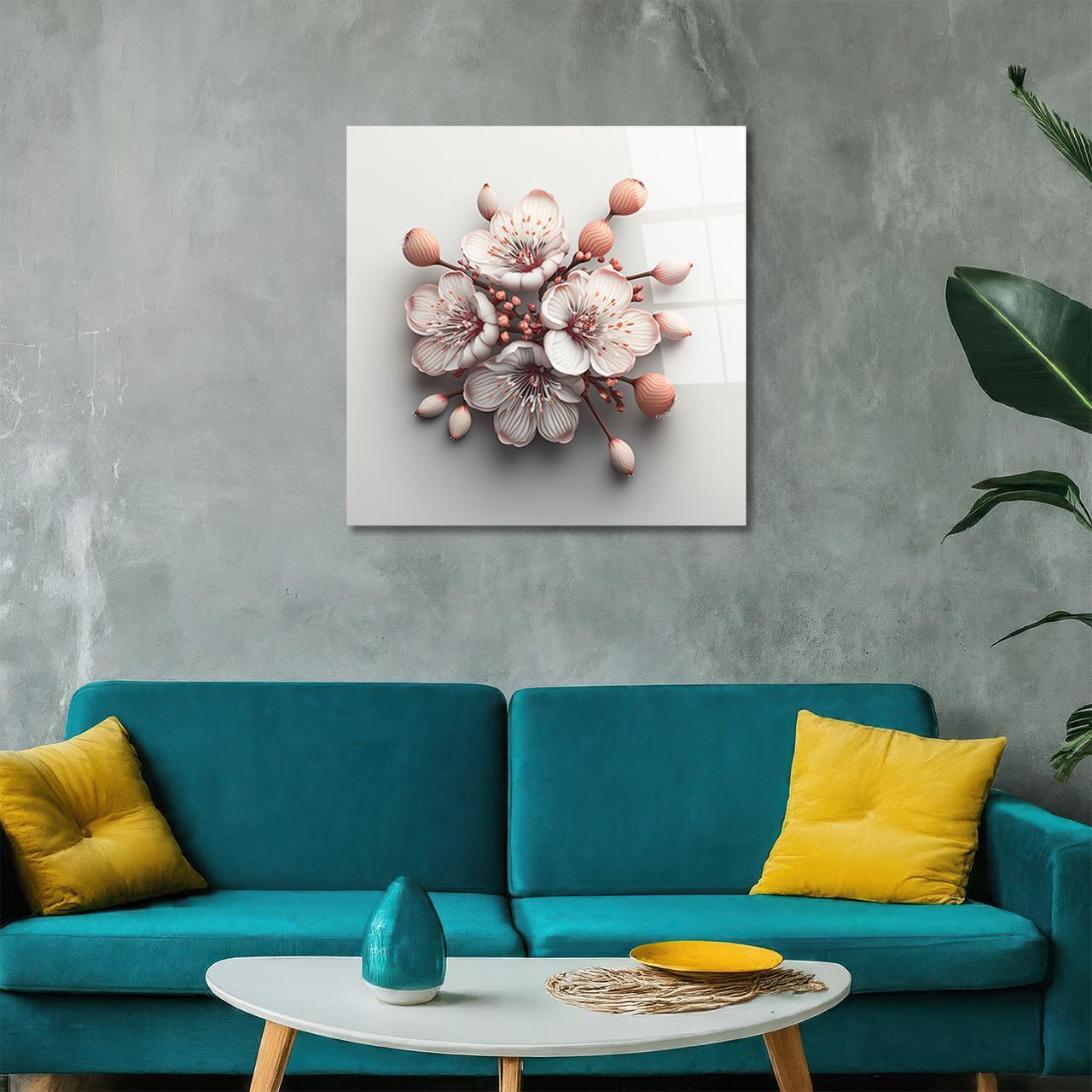 Картина на стекле NovellaPrint Нежность лепестков 70х70 см (563.2)