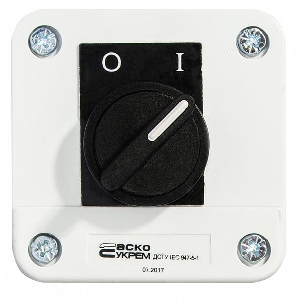 Пост одноместный АСКО-Укрем XAL-B132Н29 0-1 2.5А 220V 1NO IP54Переключатель 2 позиционный (A0140020012)