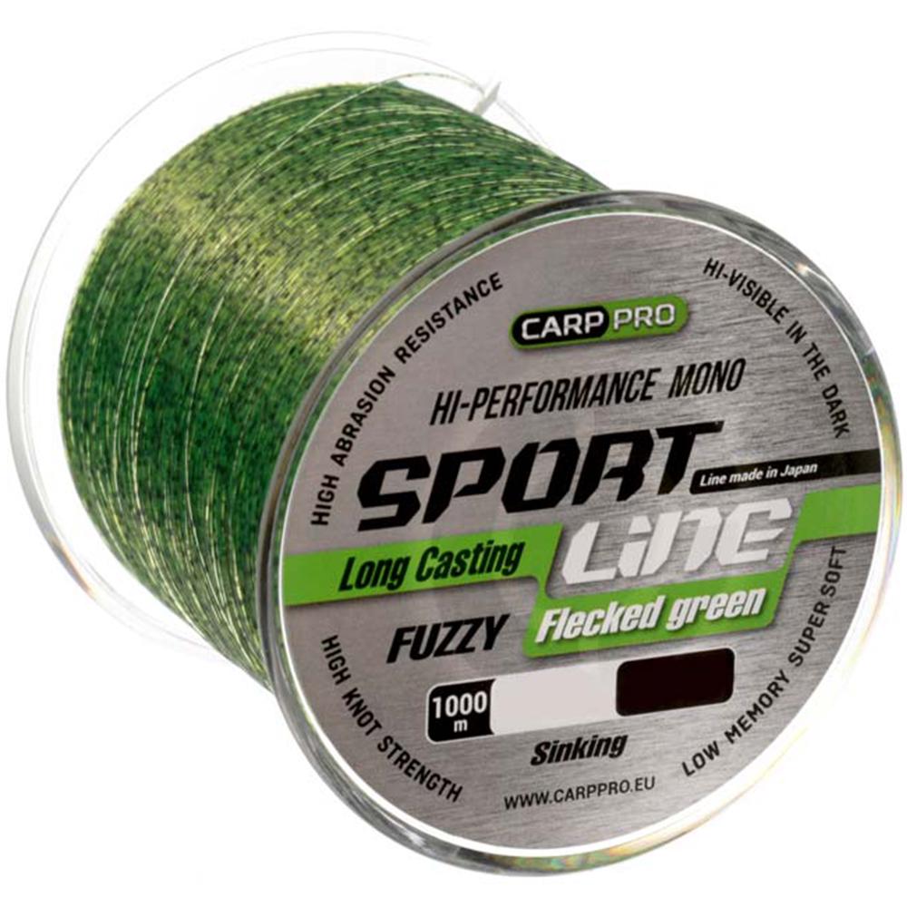 Леска Carp PRO Sport Line Flecked Green 1000 м 0,286 мм (CP2410-0286)
