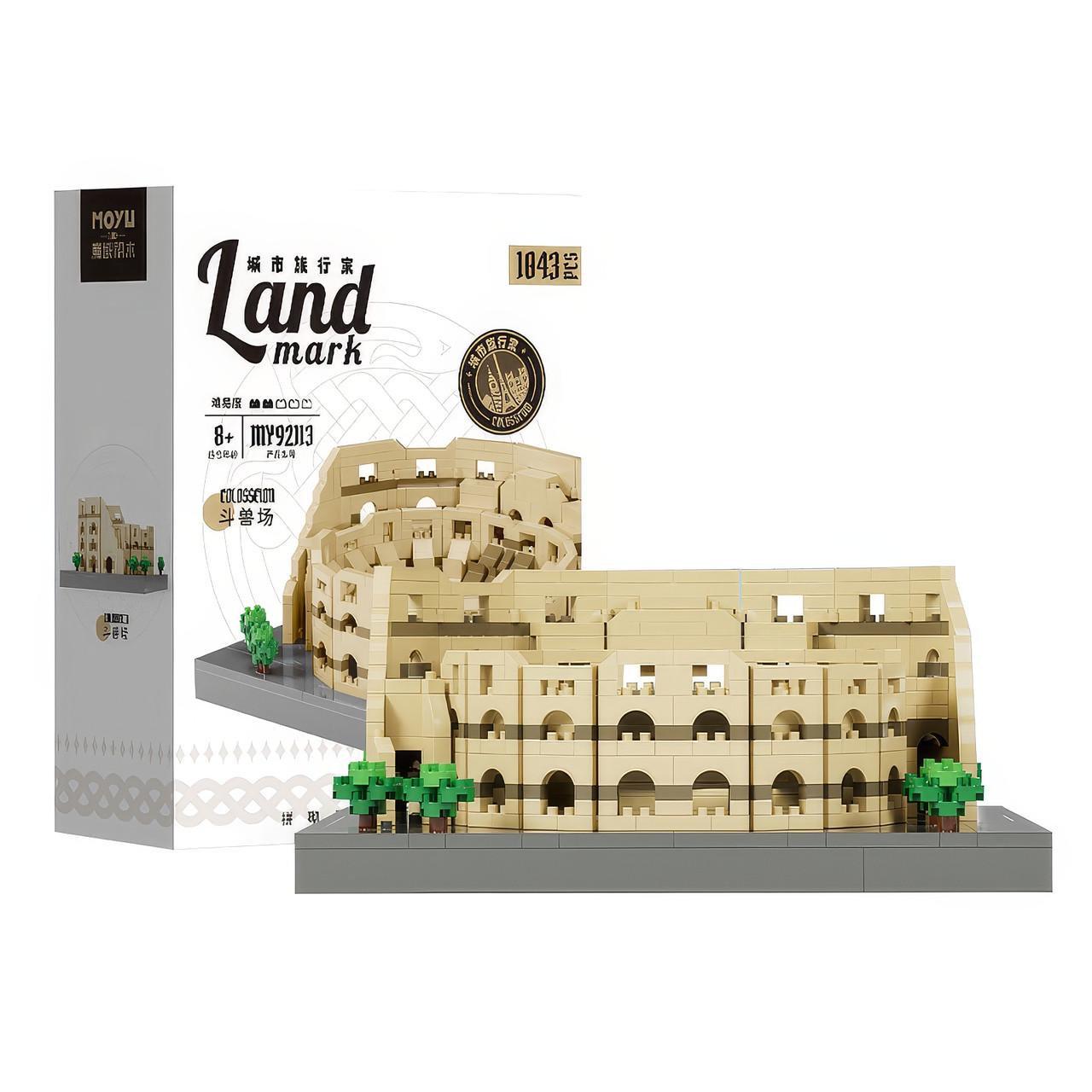 Конструктор Micro Diamonds Blocks MoYu Колізей Рим Італія 1043 дет.