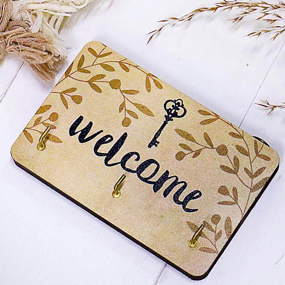 Ключница настенная маленькая Welcome 10х15 см (KEDL_21S022)