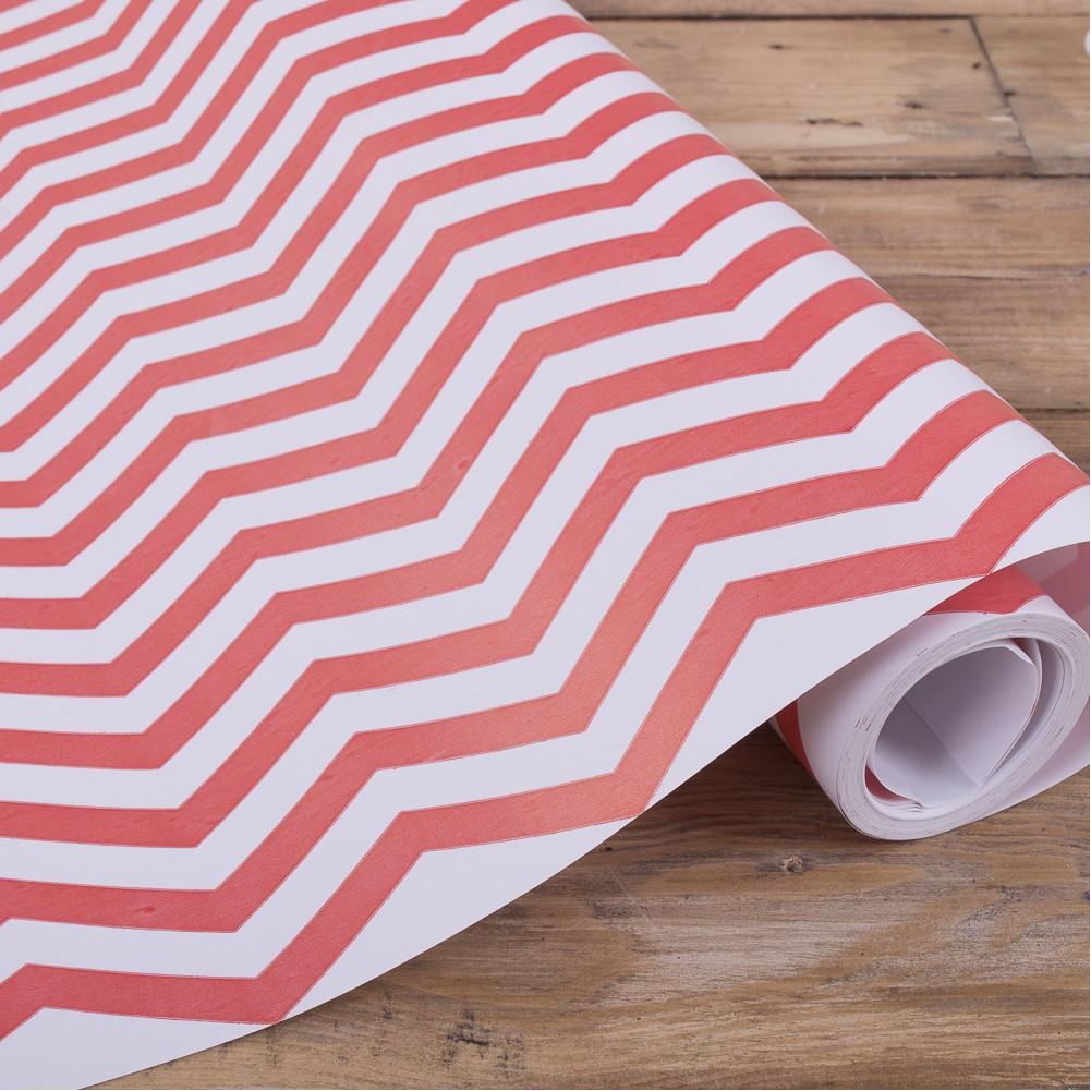 Пакувальний папір у рулоні Зигзаг 70 см 10 м Червоний (468-175)