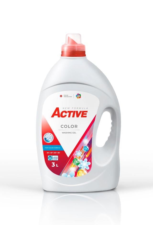 Гель для стирки Active Color 3 л (hx-47175)