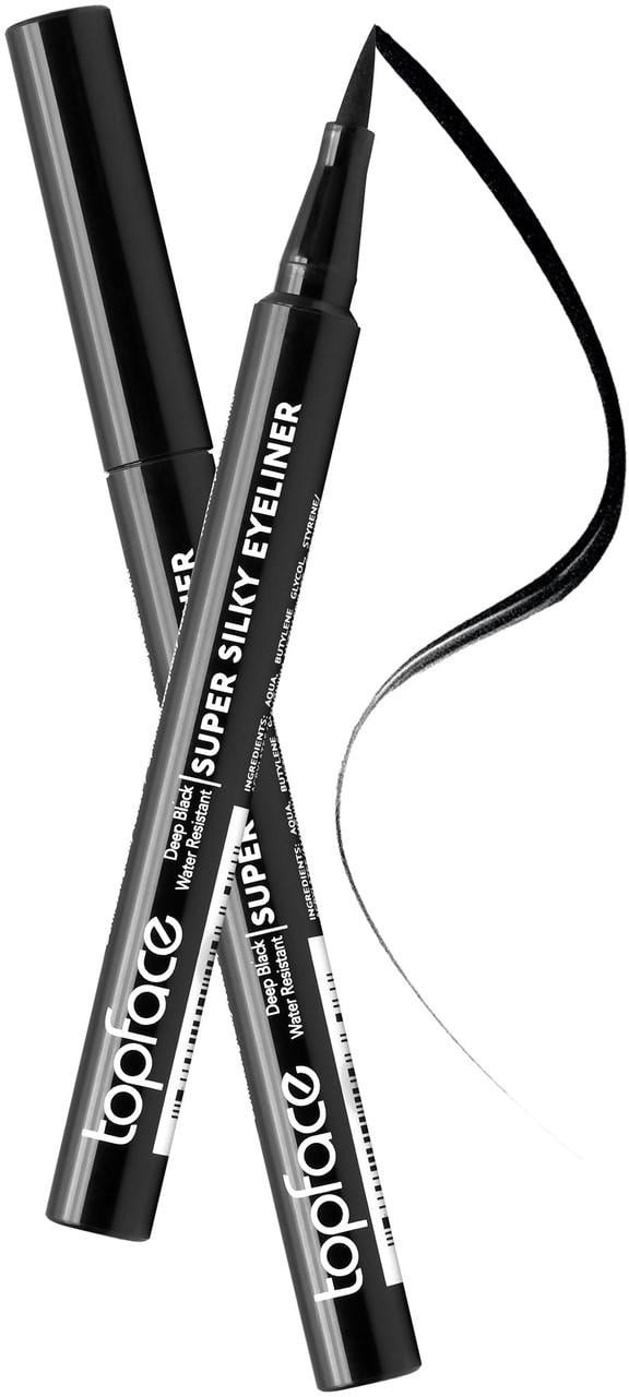 Підводка для очей Topface водостійка Super Silky Eyeliner PT615 (8681217246607)