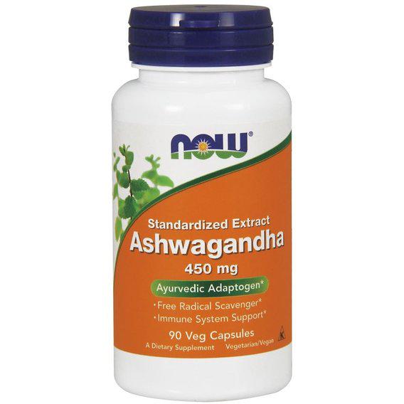 Добавка NOW Foods Ashwagandha 450 мг 90 Veg Caps