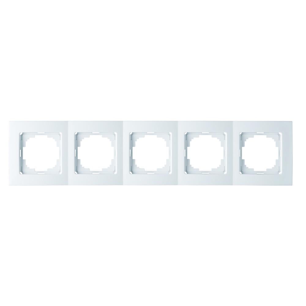 Рамка пятиместная горизонтальная Nilson Touran Белый (00000023853)
