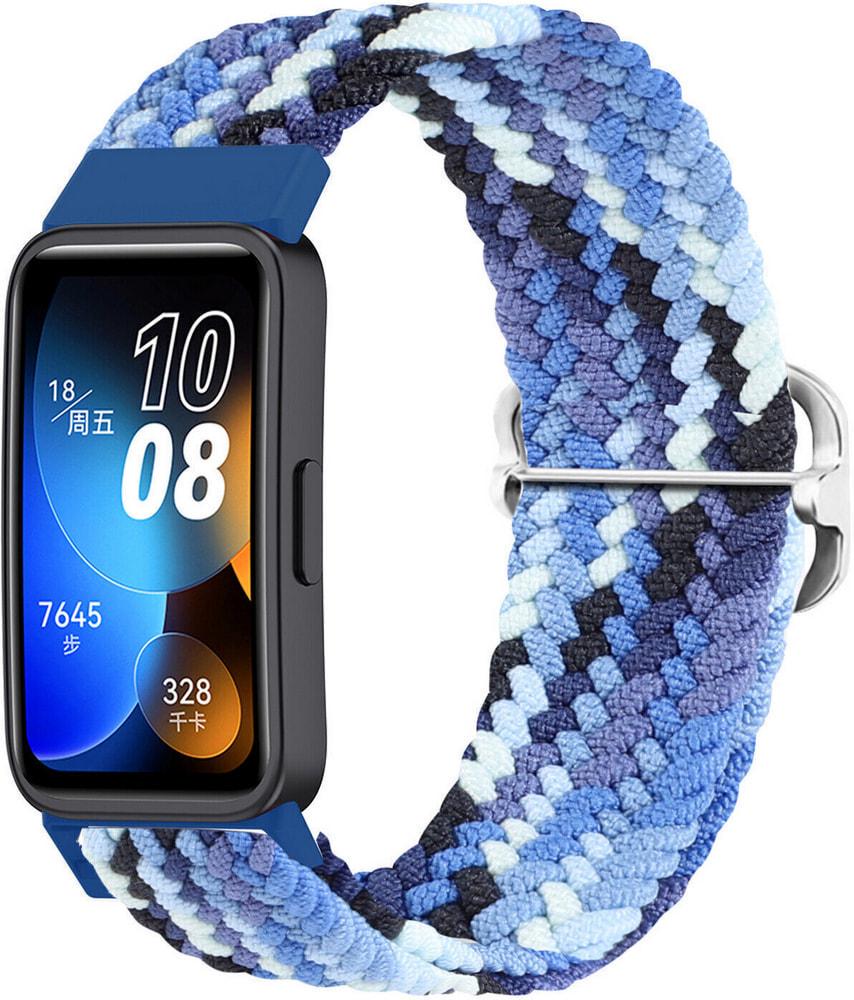Ремешок Solo Loop Multi для Huawei Band 8 Blue White (33625-62)