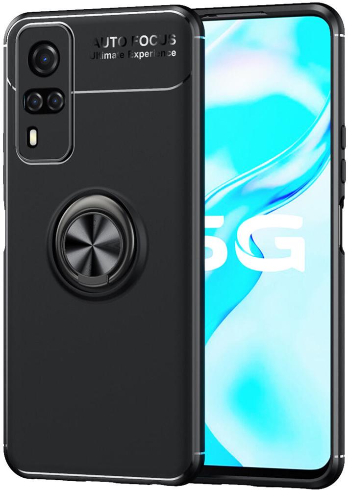 Чехол с кольцом Vivo Y31 Autofocus Black (26703-2B)