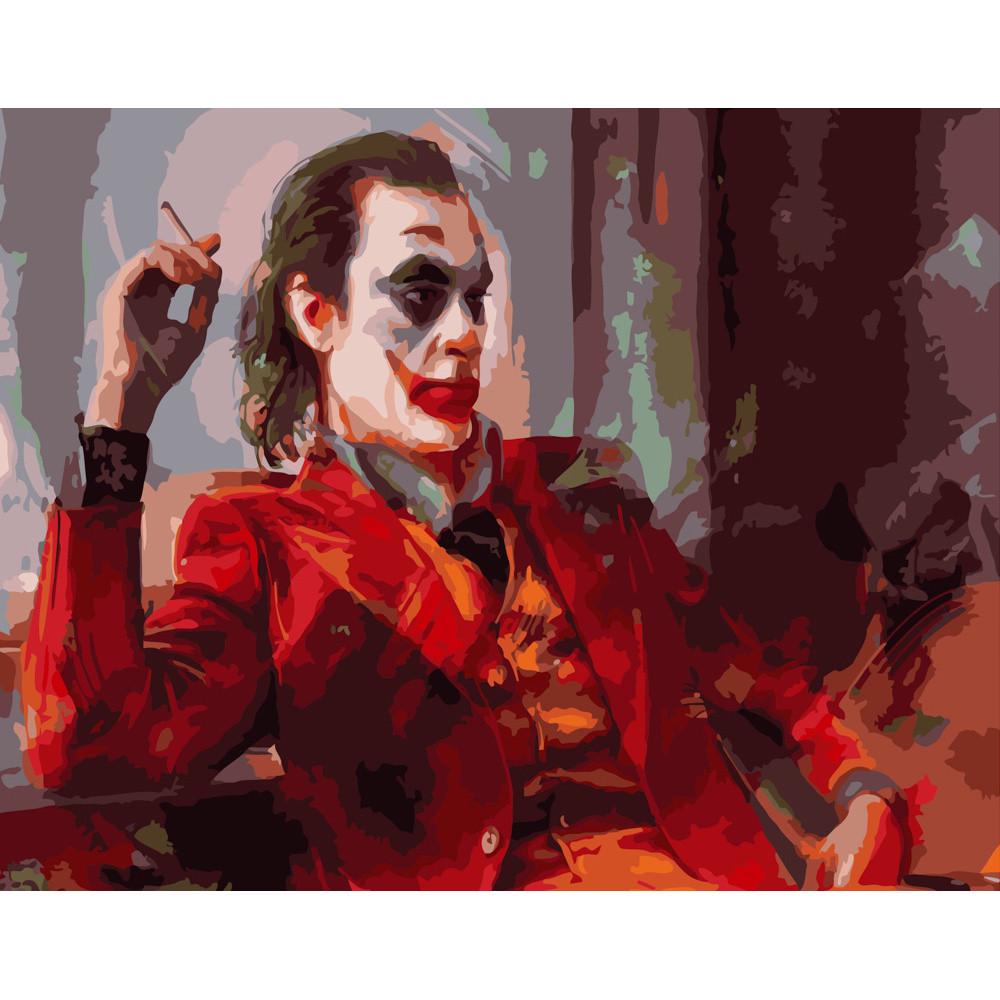 Картина по номерам Strateg Премиум Взгляд Джокера 40х50 см (GS357)