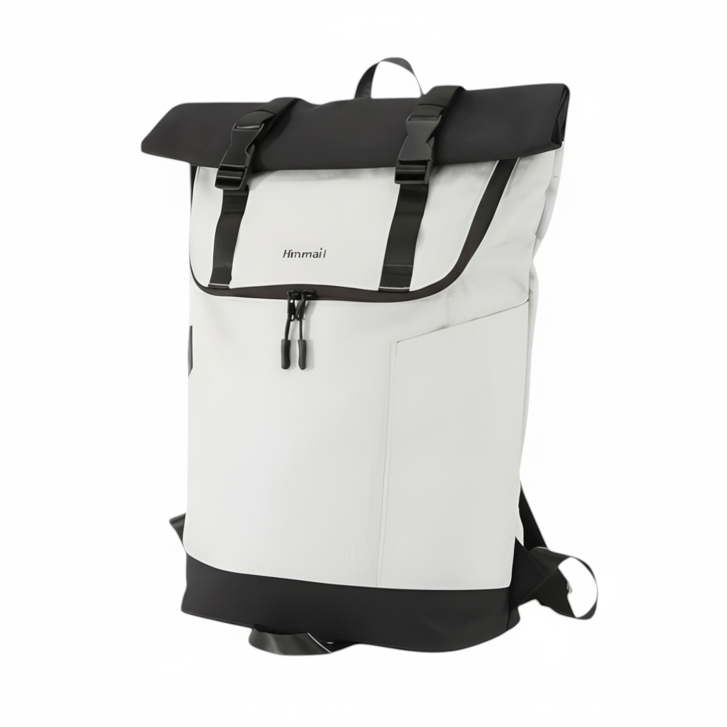 Рюкзак Himawari R37005 роллтоп 50×30×14 см для ноутбука Белый с черным (634788)