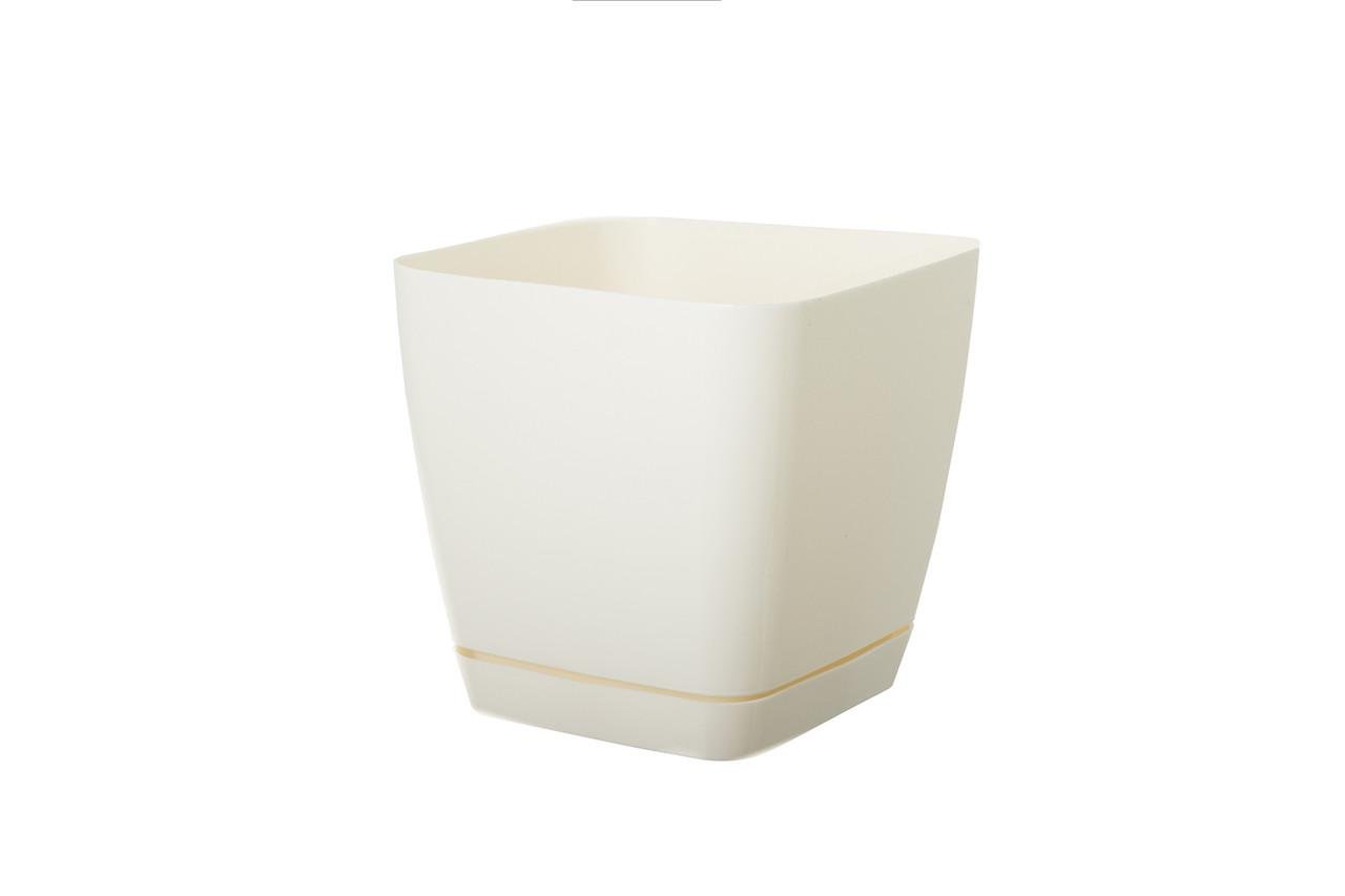 Горщик для квітів Form-Plastic Тоскана 7,6 л 22х21 см Кремовий
