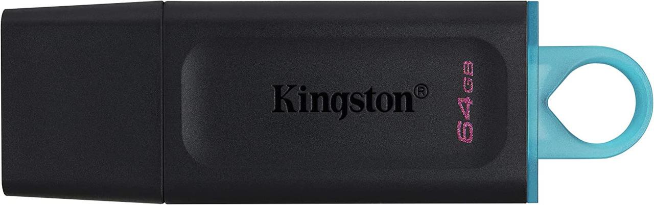 Накопичувач USB Kingston DataTraveler Exodia USB 3.2 Gen 1 64 Gb Black/Teal (DTX/64GB)