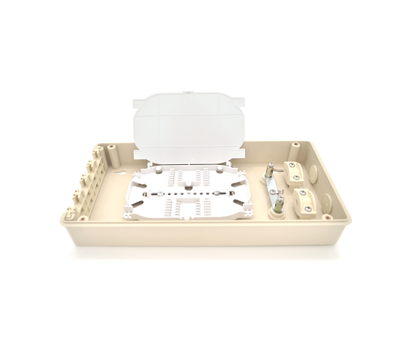 Бокс настенный распределительный для оптоволокна Merlion ML-OP-F401A-12C SC Simplex adapter Beige (26816139)