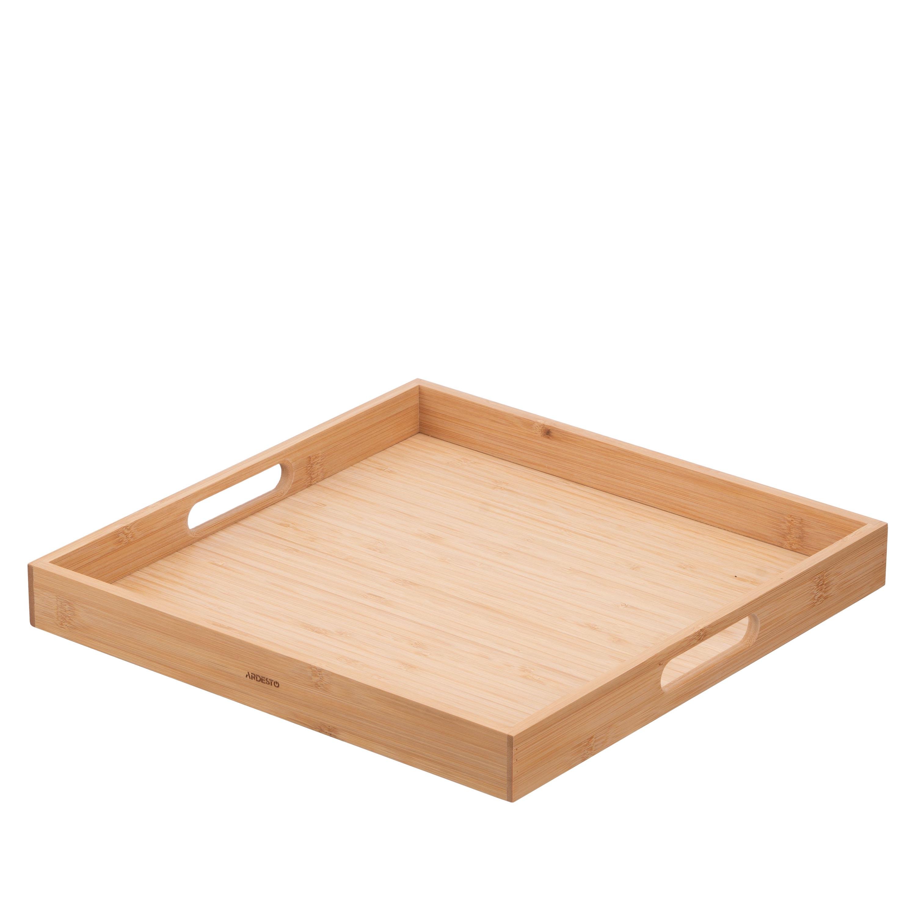 Таця квадратна Ardesto Midori з ручками 30х30х4 см (AR1430BM)