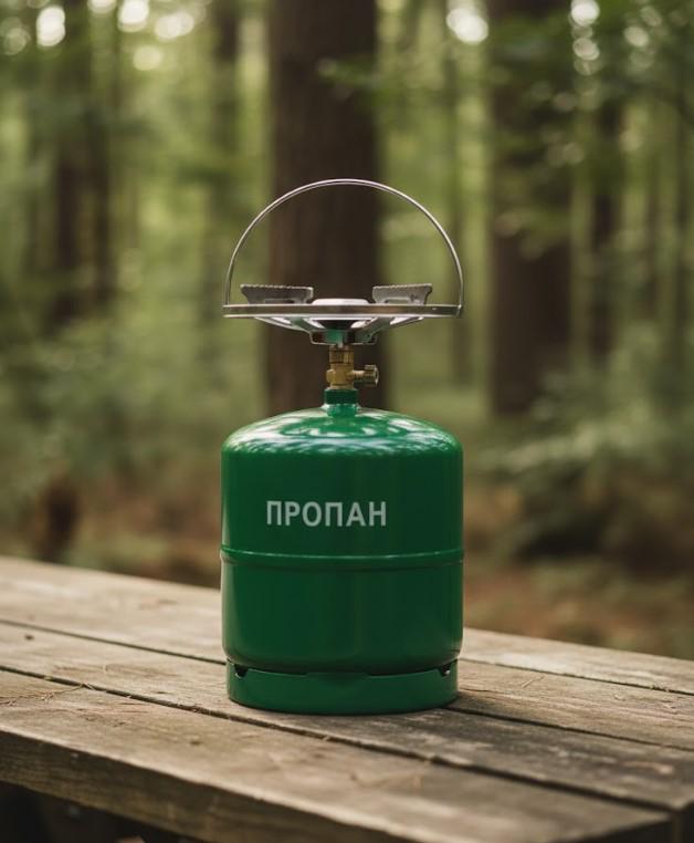 Похідний газовий комплект пальник та балон пропан/бутан 8 л (2104618807) - фото 3