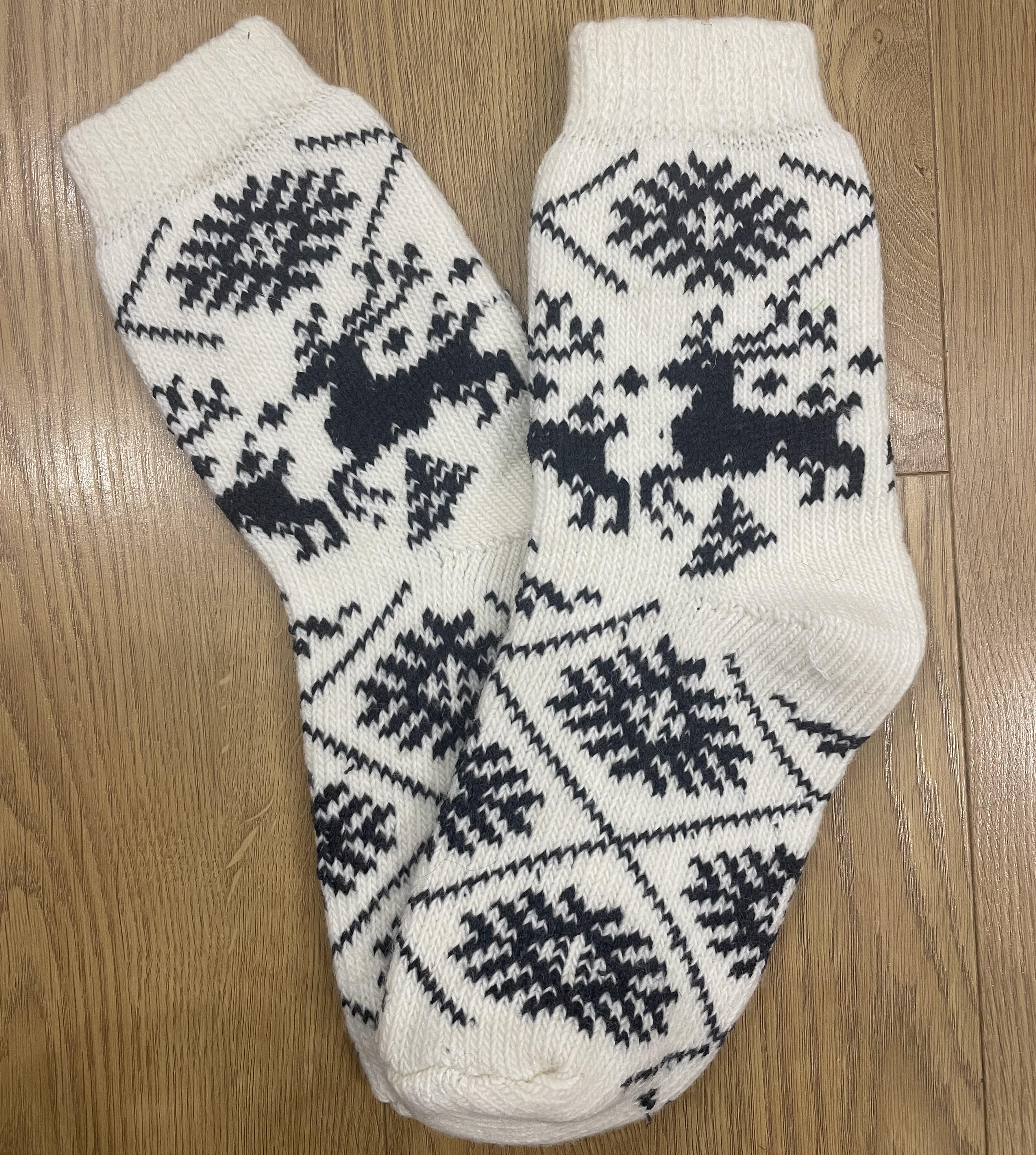 Шкарпетки жіночі в'язані з овечої вовни р. 36-41 (26949039)