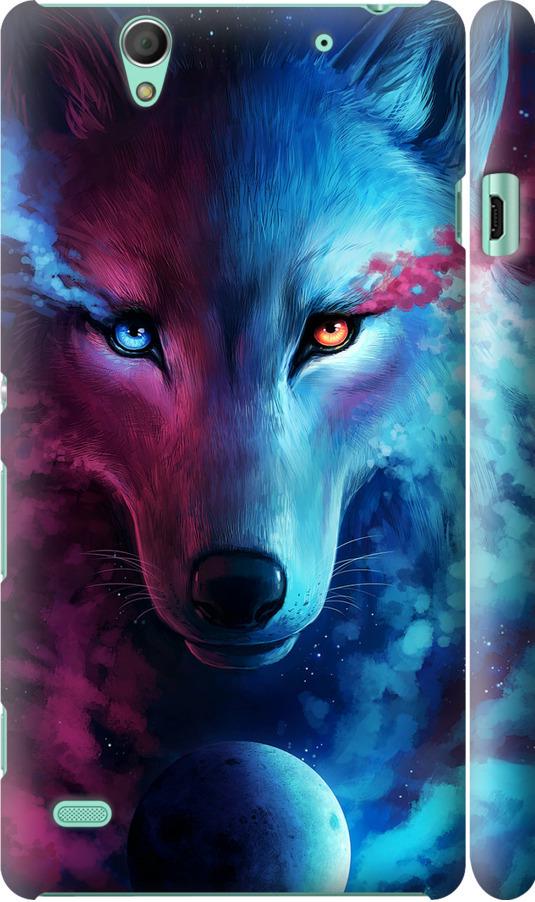 Чехол на Sony Xperia C4 E5333 Арт-волк (3999m-295-42517)