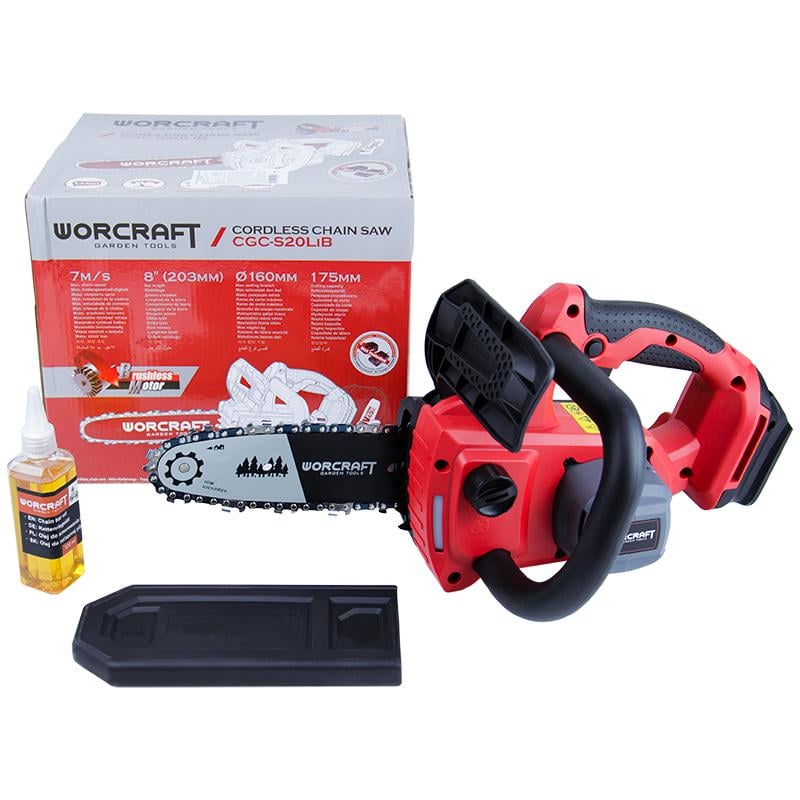 Электропила аккумуляторная Worcraft CGC-S20LiB без аккумулятора и зарядного 20В - фото 9