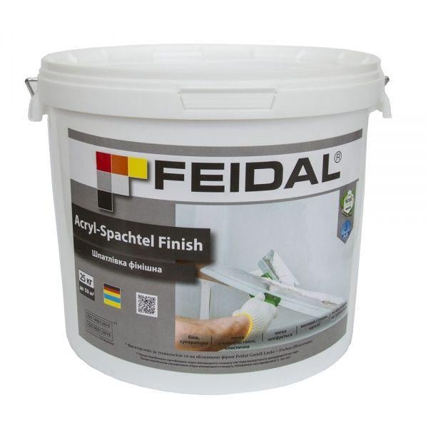 Шпаклевка Feidal Acryl-Spachtel Finish для внутренних работ акриловая база А 25 кг Белый (1816723482)