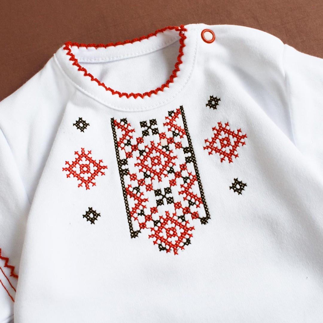 Комплект для девочки боди-вышиванка с юбочкой и черной вышивкой 62 см 0-3 мес (2679641603) - фото 3 Комплект для девочки боди-вышиванка с юбочкой и черной вышивкой 62 см 0-3 мес (2679641603) - фото 3