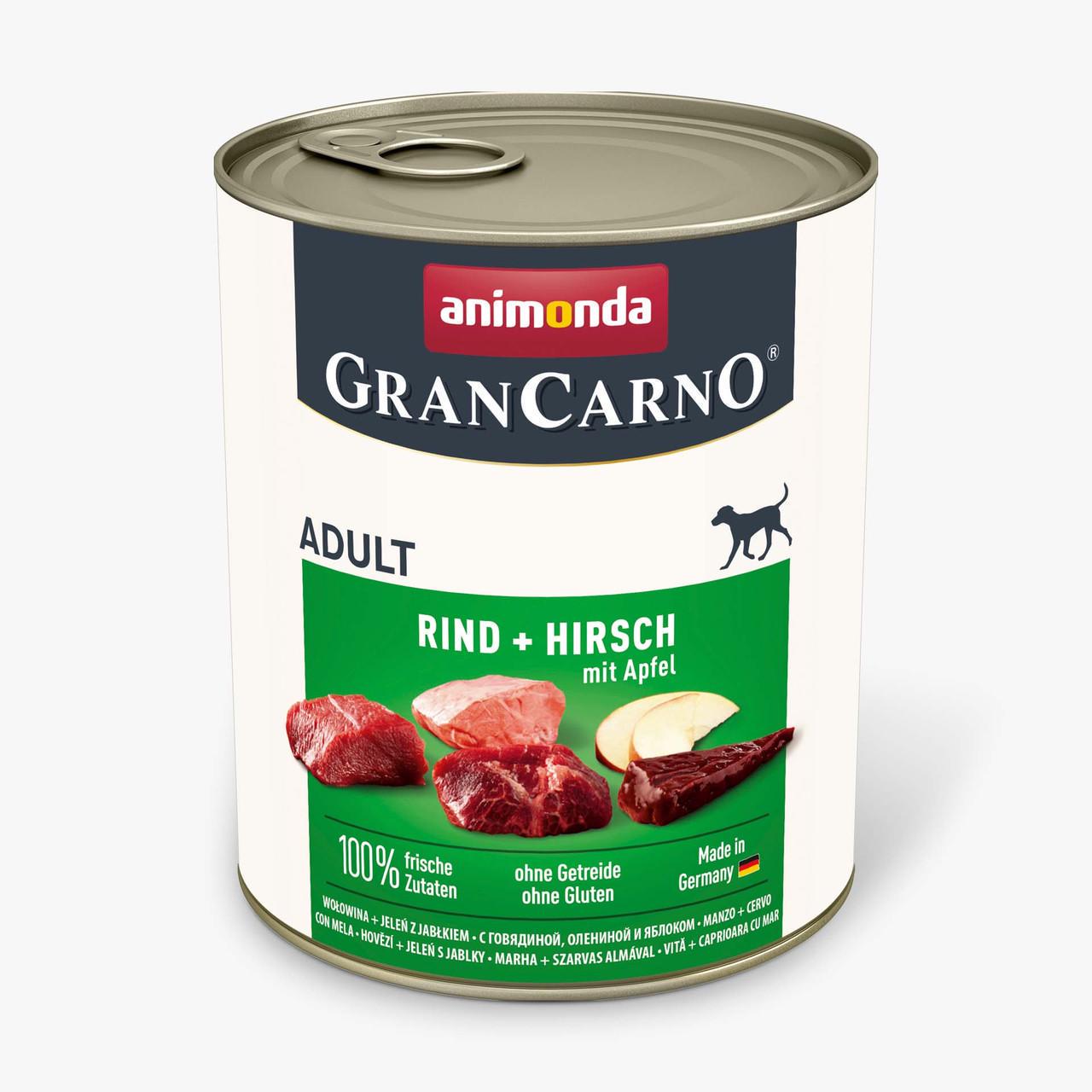 Корм влажный для собак Animonda Gran Carno Beef/Deer with Apple 800 г (1830807790) Корм влажный для собак Animonda Gran Carno Beef/Deer with Apple 800 г (1830807790)