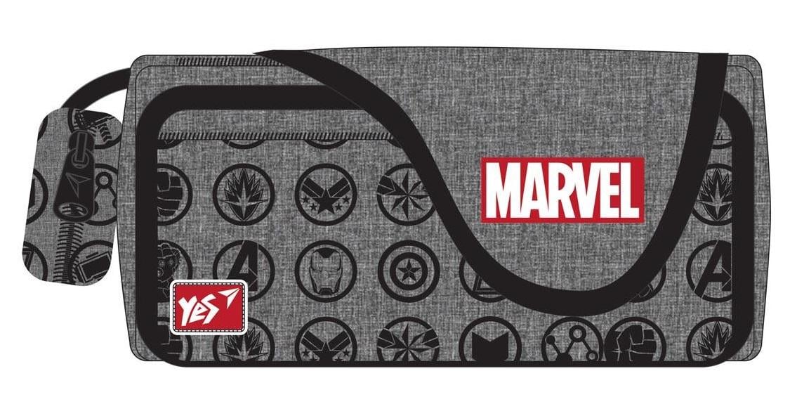 Пенал м'який Yes PH-3-2 Marvel Avengers Сірий (533049)