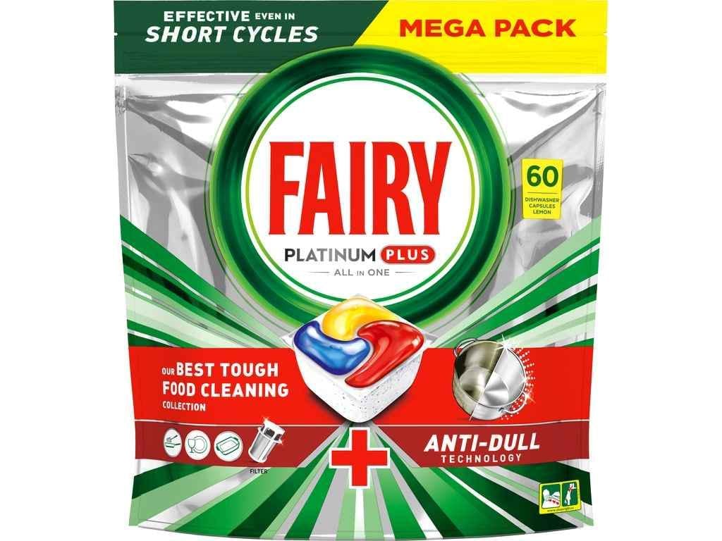 Таблетки для посудомийних машин Fairy 60 Platinum Plus все в одному (960034)