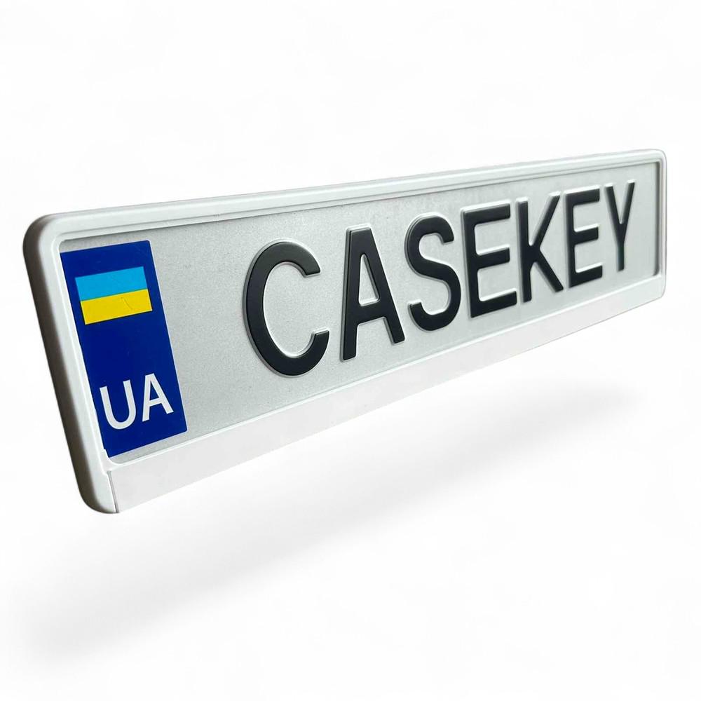 Рамка номера белый пластик EU (ramkaw)
