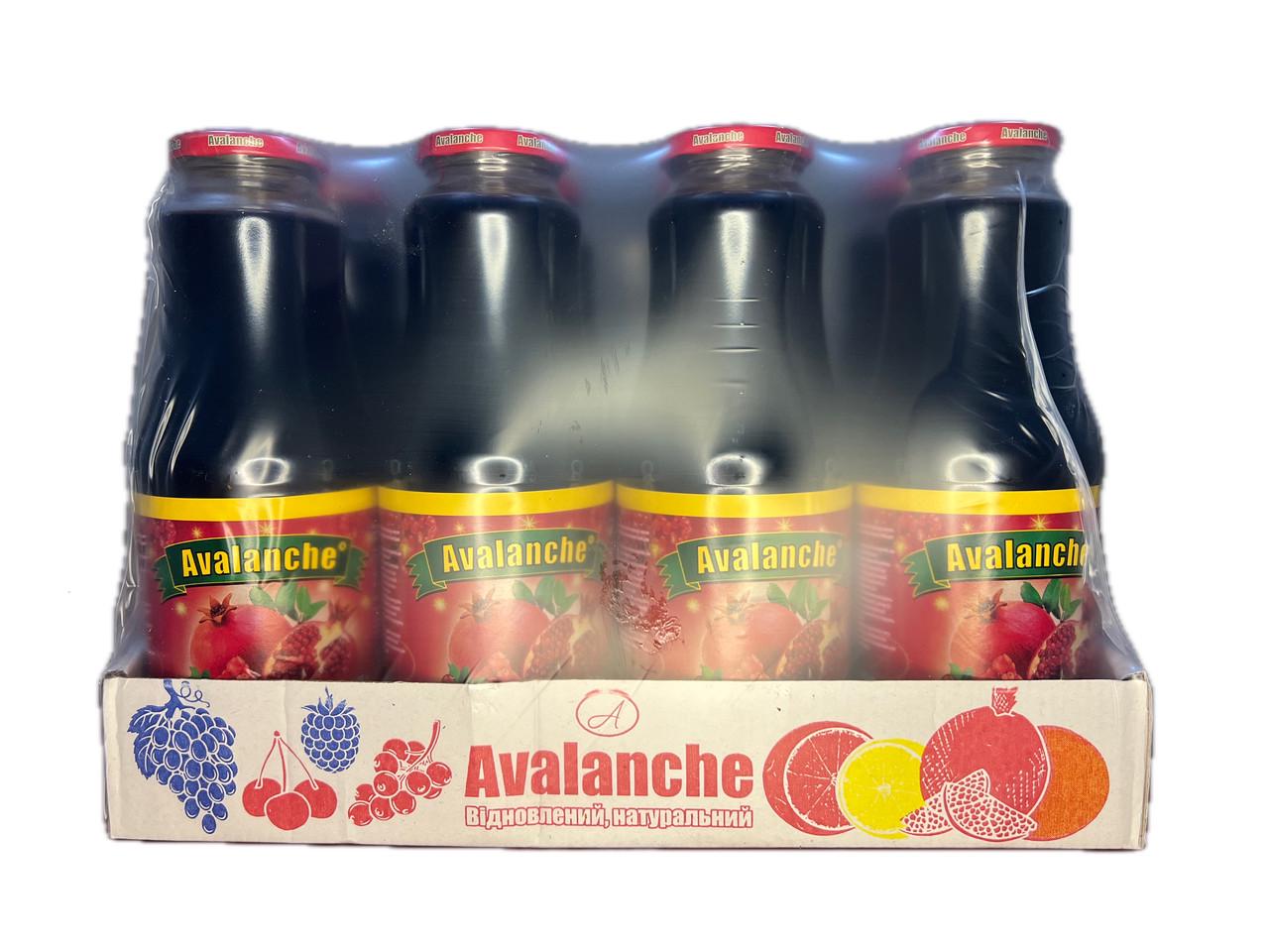 Гранатовый сок Avalanche натуральный в стекле 8 шт. 1 л (7770699693414)