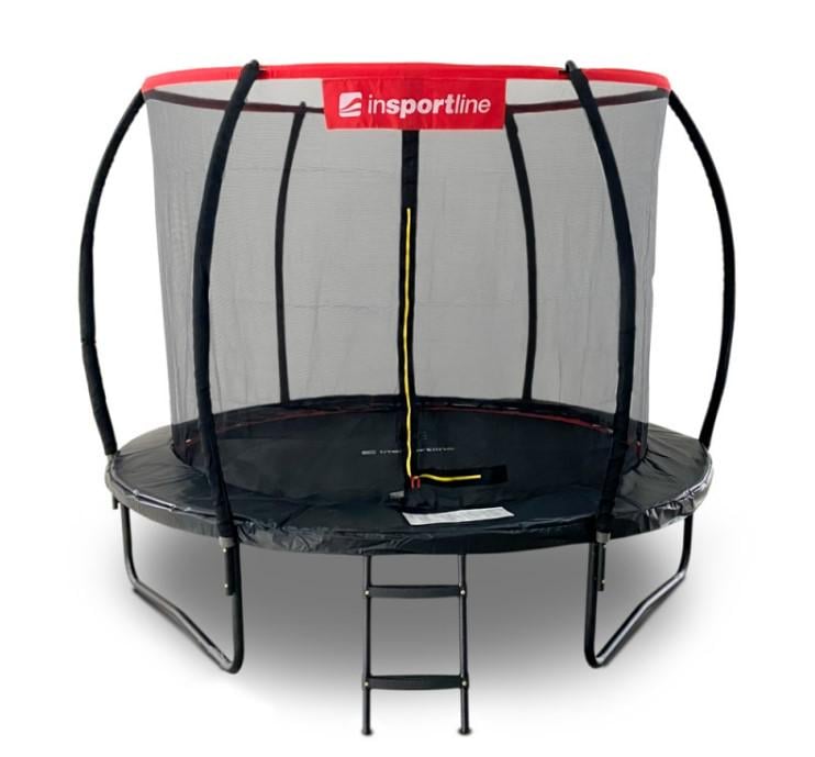 Батут с внутренней сеткой inSPORTline Flea PRO 244 см Черный (23878)