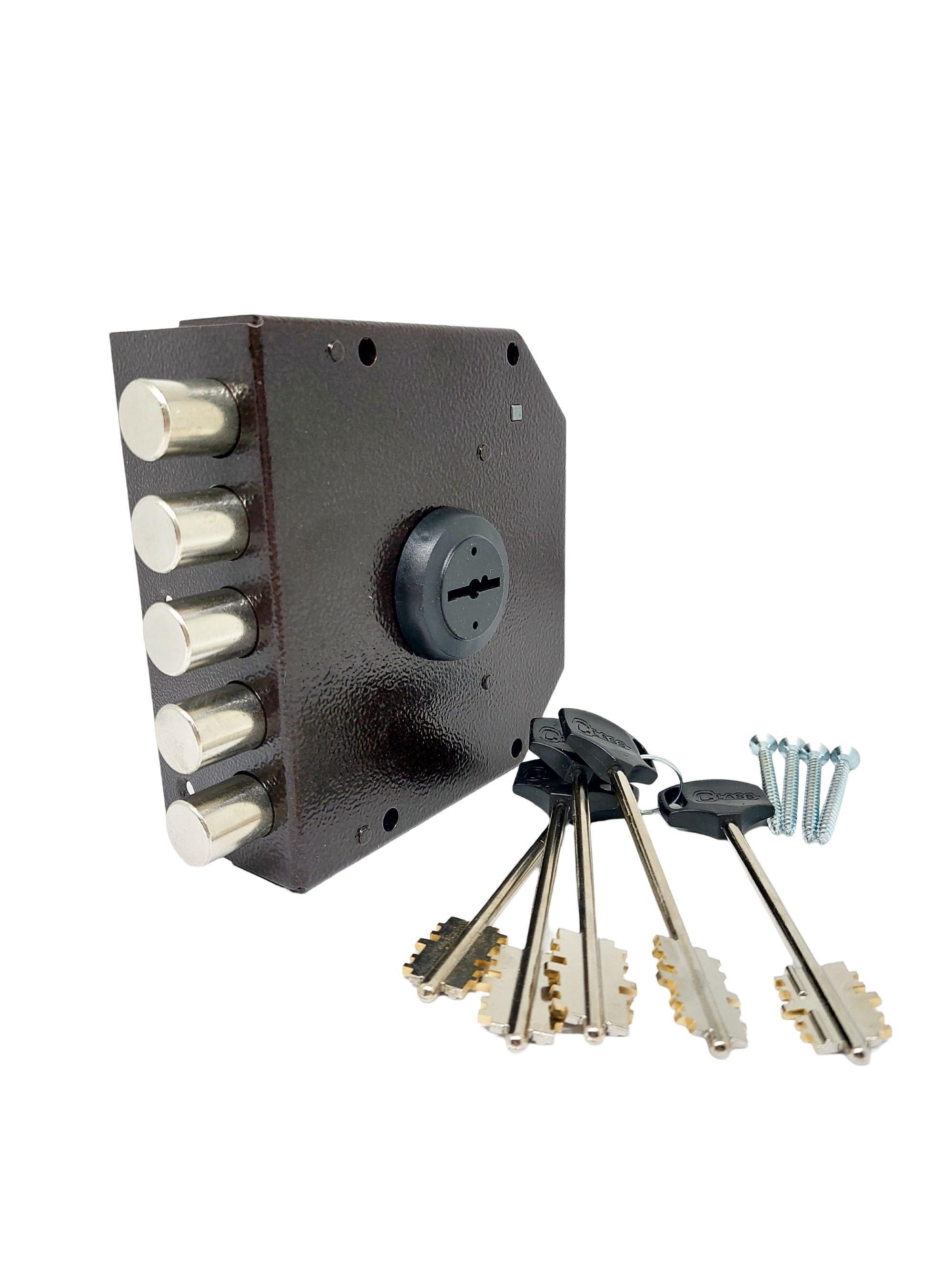 Замок накладний додатковий сувальдний CLASS 06.51 без тяг і зустрічної планки з латунними ключами (23985848)