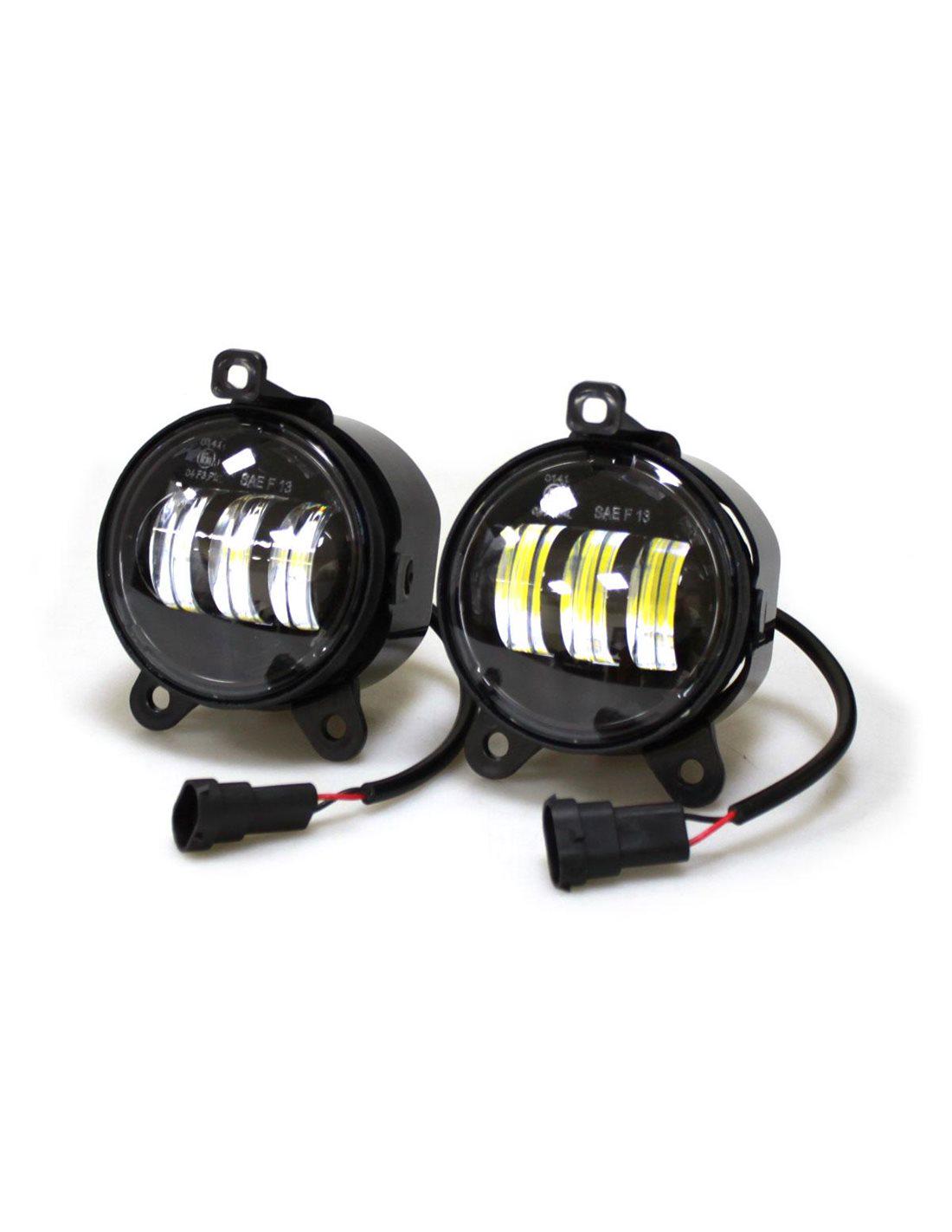 Фара противотуманная в бампер LED с линзой для LADA Priora