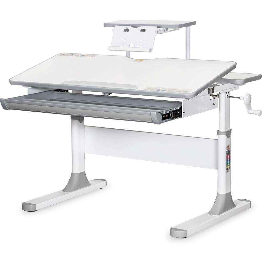 Стол детский Mealux Edmonton Multicolor G с полкой S50 (BD-610 W/MC+G+ S50 WG)