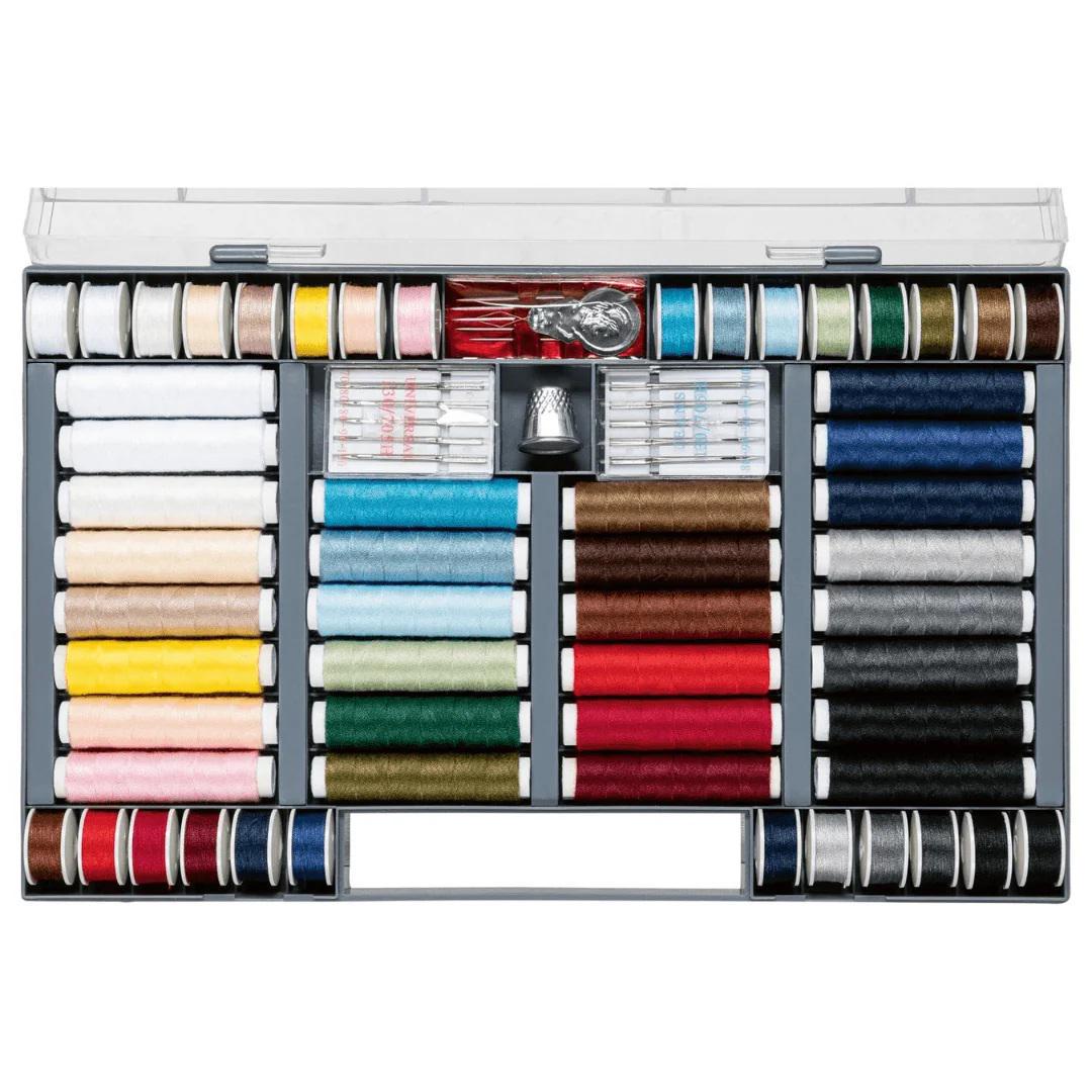 Швейный набор с нитками и шпульками Crelando 73 шт. (P1-00195)